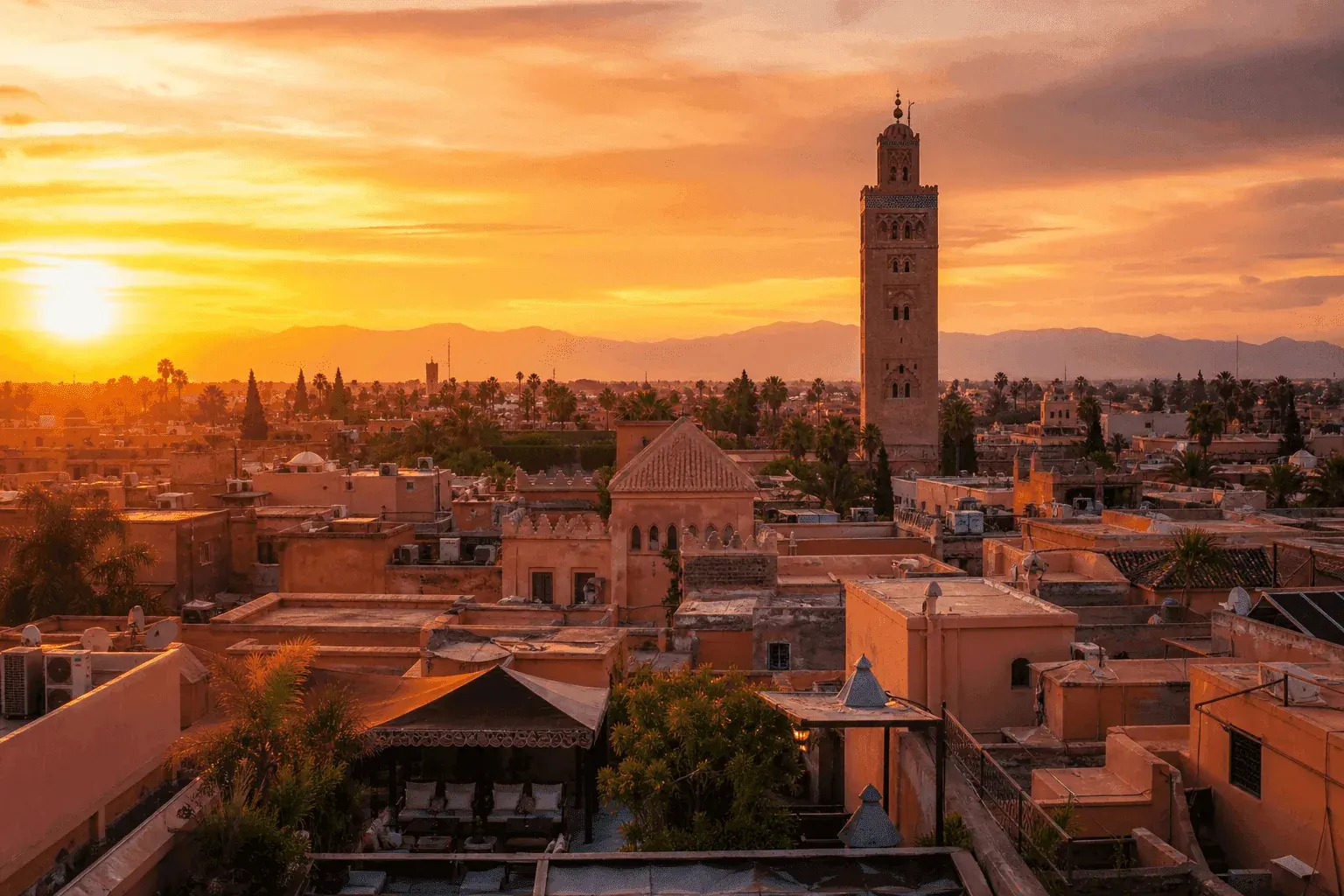 Vue aérienne de Marrakech — IPTV MAROC