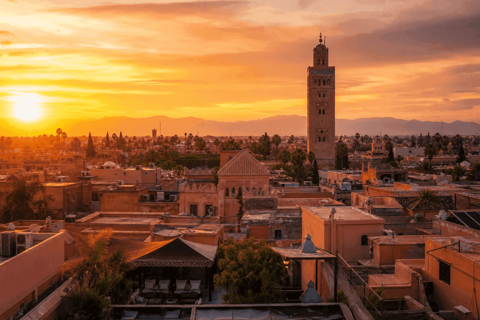 Vue aérienne de Marrakech — IPTV MAROC