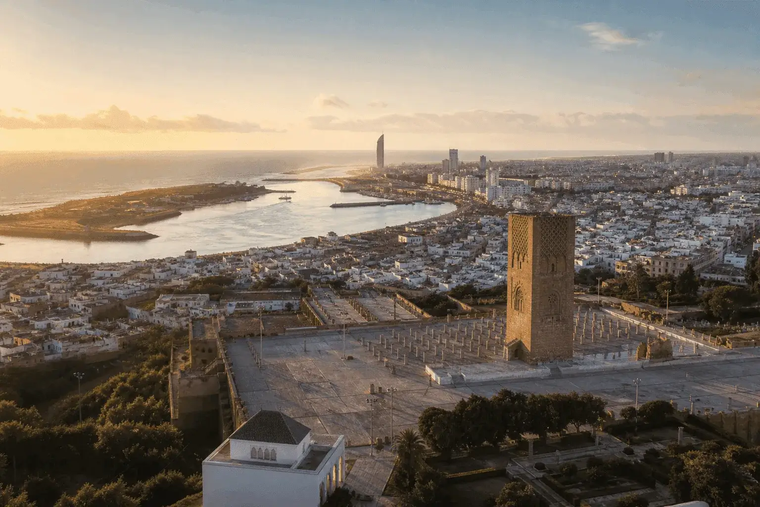 Vue de Rabat et la Tour Hassan — IPTV MAROC
