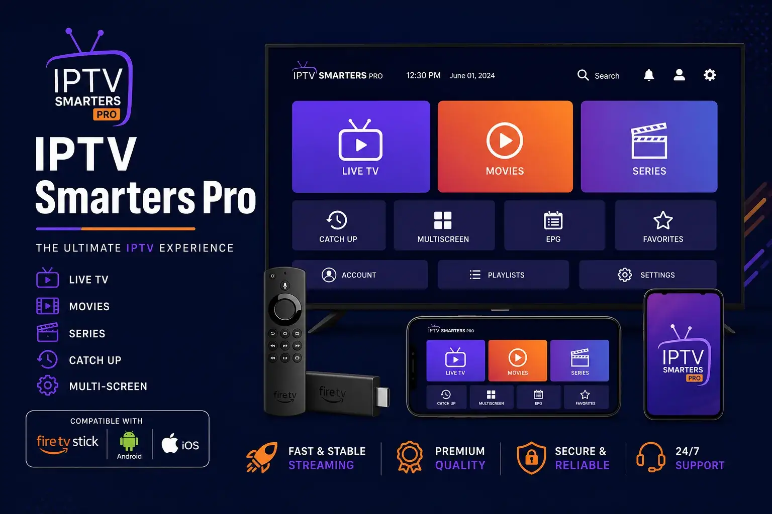 Application IPTV Smarters Pro — support et installation IPTV MAROC